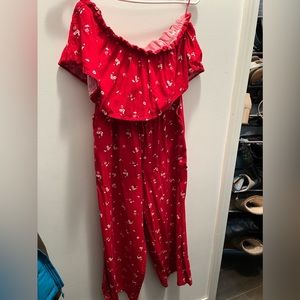Off the shoulder jumpsuit in size L
